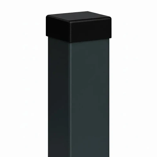 Poteau de clôture 80x80x2 mm, longueur 2,4 m, gris anthracite RAL 7016 GPV-700-73 (1)