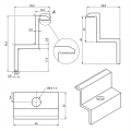 [RDY] Serre-joint terminal H40 L50 laqué noir PV-03-79 (2)