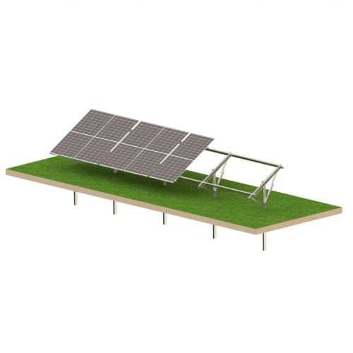 Structure photovoltaïque au sol Strong 8 panneaux T1V GPV-T1V-S8 (1)