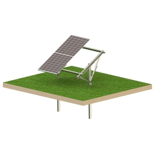Structure photovoltaïque au sol Ultra Strong 2 panneaux T1V GPV-T1V-US2 (1)