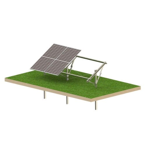Structure photovoltaïque au sol Ultra Strong 4 panneaux T1V GPV-T1V-US4 (1)