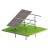 Kit Solaire N2V Light – structure photovoltaïque au sol pour 8 panneaux GPV-N2V-L8 (1)
