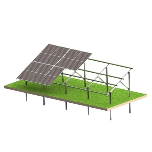Kit solaire N2V Strong – structure photovoltaïque au sol pour 16 panneaux GPV-N2V-S16 (1)