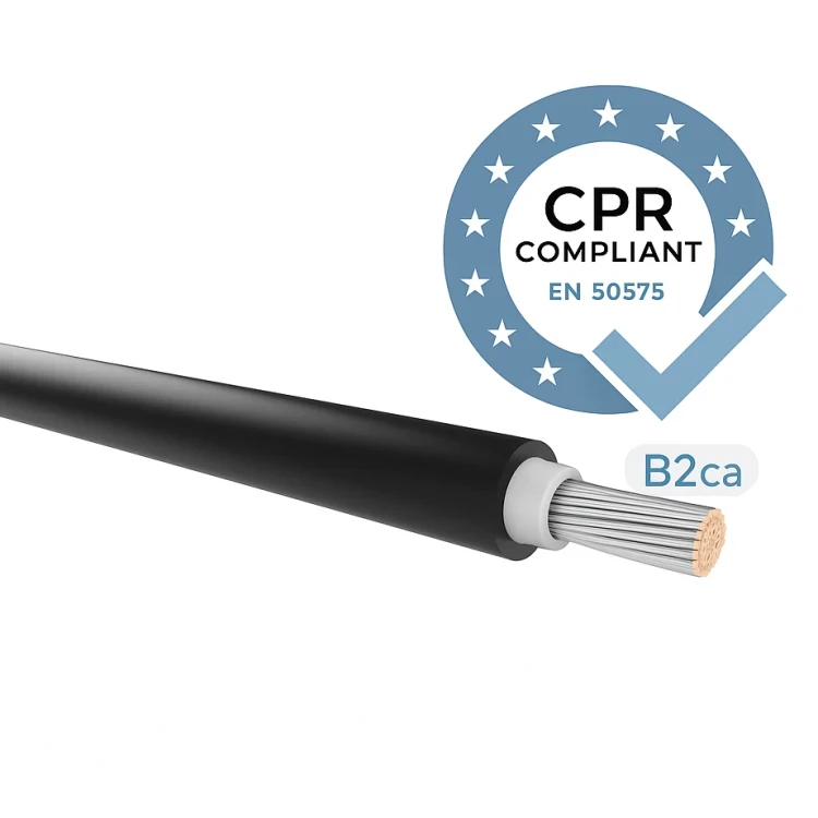 Câble pour installations photovoltaïques H1Z2Z2-K classe B2 (CPR) Noir 10mm ININFLAMMABLE 000-118 (3)