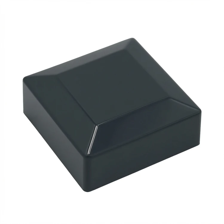 Capuchon de protection pour poteau de clôture 80x80 graphite 000-131 (1)