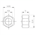 Écrou hexagonal M20 DIN 934 A4-80 000-074 (3)