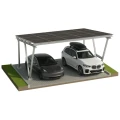 Carport Photovoltaïque VICA pour 2 véhicules SOLO Abri Solaire GPV-105-02 (1)