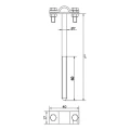 Support de fil à visser h=12cm galvanisé électrolytique 000-150 (2)