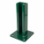 Base de poteau de clôture 60x40 verte RAL 6005 galvanisée 000-155 (1)