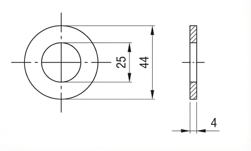 Rondelle M24 DIN 125 A2 140 HV 25 - 100 pièces 000-166 (2)