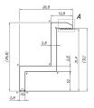 Pince latérale H35 aluminium 6060 trou M8 PV-03-05 (1)