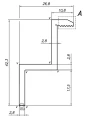 Pince latérale H40 aluminium 6060 trou M8 PV-03-09 (1)