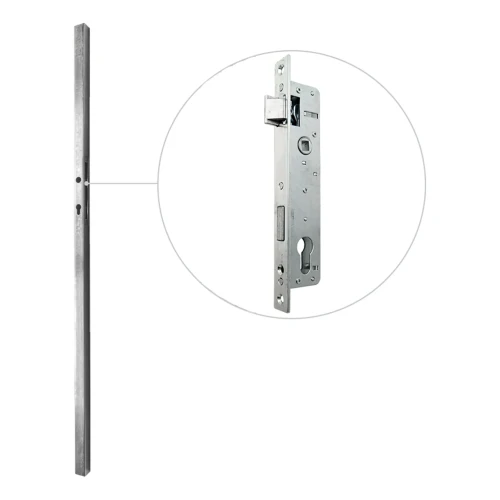 Poteau 40x40x1,5x1500 mm avec cassette et serrure 90/20 000-251 (2)