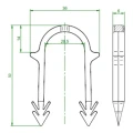 Agrafeuse avec agrafes 50 mm (3500 pcs.) - KIT 000-258 (6)