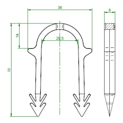 Agrafeuse avec agrafes 50 mm (3500 pcs.) - KIT 000-258 (6)