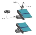 Pince latérale H40 aluminium 6060 trou M8 Anodisé PV-03-10 (3)