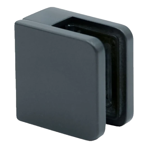 Support pour verre 45x45x26 mm anthracite verre 6-10,76 mm zamak système plat peint 000-269 (1)