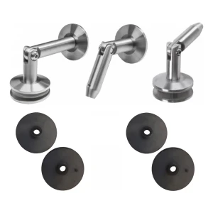 Système de verrières M12. 3 éléments, pour tirant fi 12mm, verre 8-17,52mm (aisi304, universel, satin)