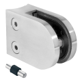 Support de verre 50x40x26 mm avec pin, verre 6-10,76 mm, AISI 304, système 42,4, poli 000-264 (1)