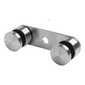 Fixation pour verre 8-21,52mm double fi 50/M10 L=170mm AISI 304 satiné