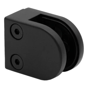 Support verre 6-10,76 mm 50x40x26 mm pin zamak peint système plat noir