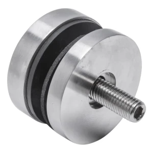 Fixation ponctuelle pour verre 8-17,52mm fi 50/8/M10x50 AISI 304 système plat satiné