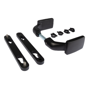 Locinox 3006FIX – poignée en aluminium noir pour portails et portillons