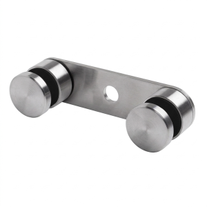 Support de fixation pour verre 8-21,52mm double fi 30/M8 L=150mm AISI304 universel satiné