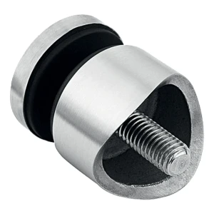 Support ponctuel pour verre 6-12mm fi 30/13/M8x40 AISI304 système 42,4 satiné