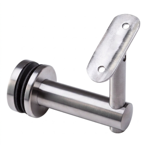 Fixation de main courante sur verre 10,76-25,52mm Ø 50mm AISI304 système 42,4 satiné
