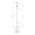 Poteau de balustrade d'angle pour verre ø 42,4x1060/1102,4mm 4 fixations poli 000-559 (5)