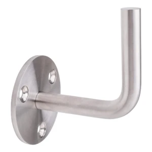 Fixation de main courante à souder Ø 70/14mm fixation murale AISI304 satiné