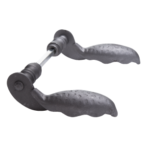 Postal – poignée en acier forgé pour portail et portillon H150×L80 mm ensemble complet