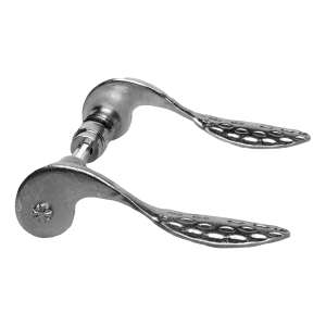 Postal – poignée de porte forgée galvanisée H155×L85 mm kit complet