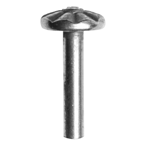 Postal – rivet décoratif en acier FI6 × H36 × FI18 pour portails et clôtures