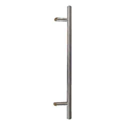 Poignée de porte ronde unilatérale 32×800 mm – acier inoxydable AISI 304, satiné, fixation 45° 000-723 (1)