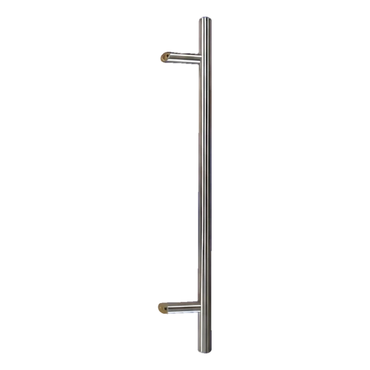 Poignée de porte ronde unilatérale 32×800 mm – acier inoxydable AISI 304, satiné, fixation 45° 000-723 (1)