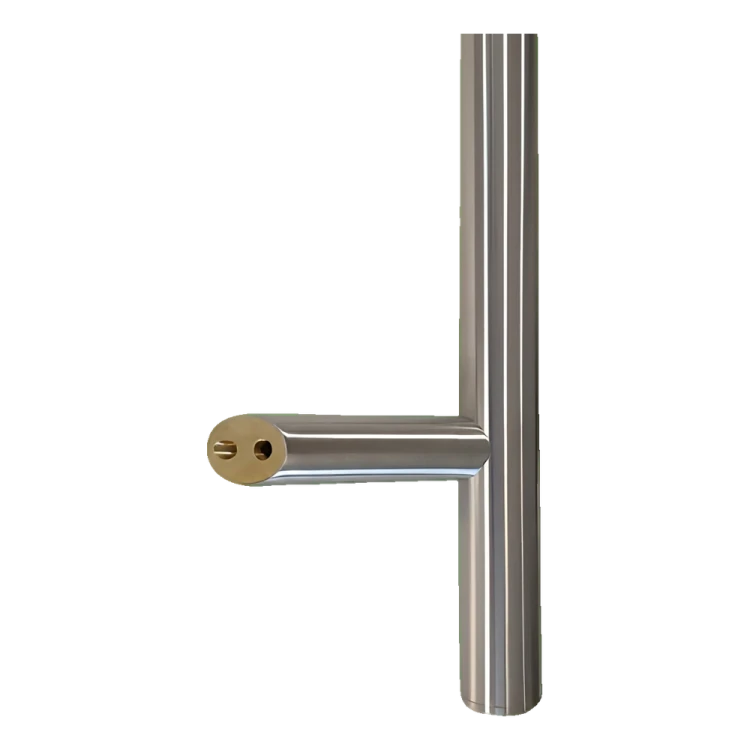 Poignée de porte ronde unilatérale 32×800 mm – acier inoxydable AISI 304, satiné, fixation 45° 000-723 (2)