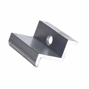 Pince latérale H30 aluminium 6060 trou M8