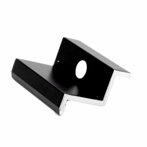 Pince latérale H30 aluminium 6060 trou M8 Anodisé