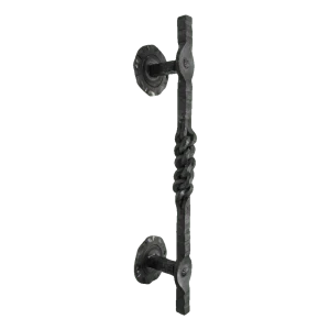 Postal – poignée décorative en acier forgé H390 mm pour portails et portillons