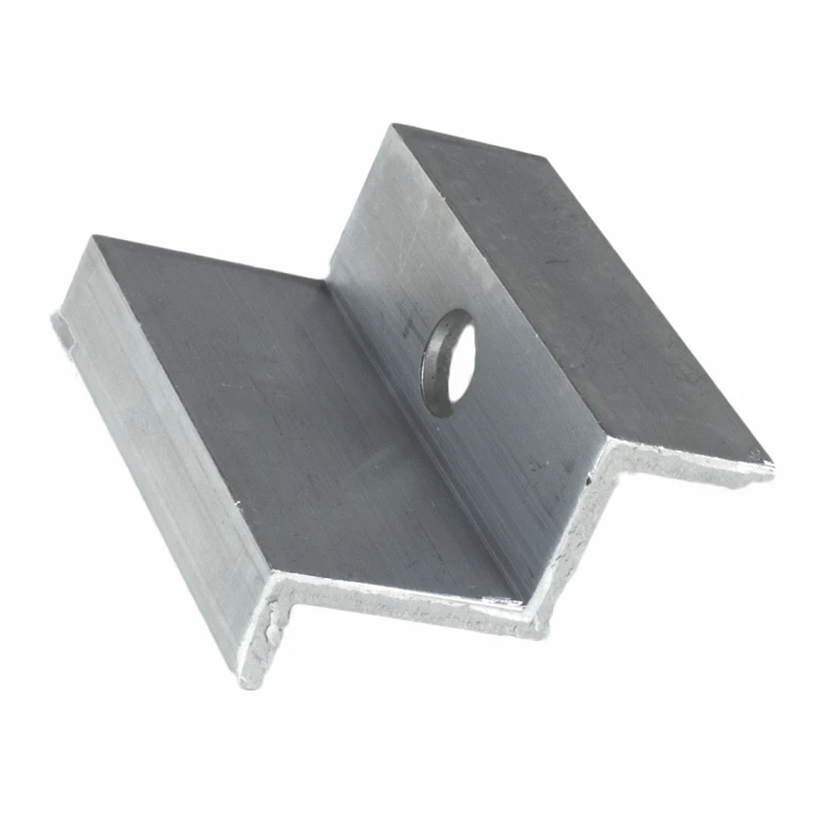 Pince latérale H35 aluminium 6060 trou M8 PV-03-05