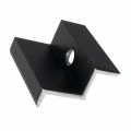 Pince latérale H35 aluminium 6060 trou M8 Anodisé PV-03-06