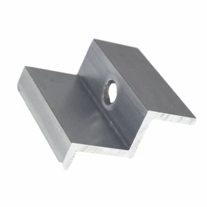 Pince latérale H40 aluminium 6060 trou M8