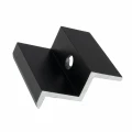 Pince latérale H40 aluminium 6060 trou M8 Anodisé PV-03-10