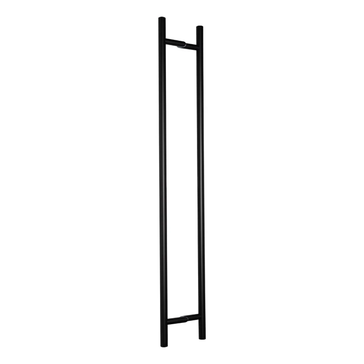 Poignée de porte bilatérale ronde noire PINOX Ø 32 x 1400 mm AISI 304 000-747 (1)