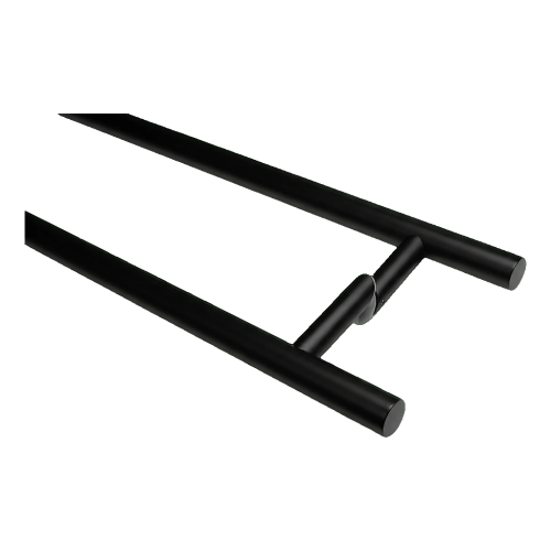 Poignée de porte bilatérale ronde noire PINOX Ø 32 x 1400 mm AISI 304 000-747 (2)