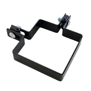 Collier d'angle pour panneaux de clôture 100x100 mm noir