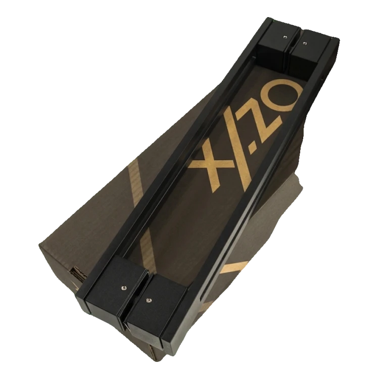 Poignée de porte PSG rectangulaire bilatérale 90° acier noir mat 40×478 mm 000-769 (5)