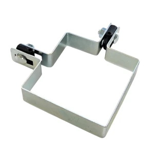 Collier d'angle pour panneaux de clôture 100x100 mm galvanisé